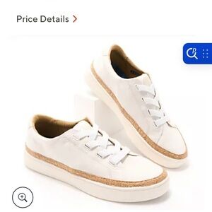 Revitalign cream sneakers